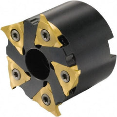 Sandvik Coromant - Shell Mount Connection, 0.1969" Depth of Cut, 63mm Cutter Diam, 0.8661" Hole Diam, 5 Tooth Indexable Slotting Cutter - 328-Q Toolholder, 328R13-... Insert, Right Hand Cutting Direction - Americas Industrial Supply