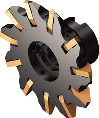 Sandvik Coromant - Shell Mount Connection, 0.5787" Depth of Cut, 120mm Cutter Diam, 1-1/16" Hole Diam, 11 Tooth Indexable Slotting Cutter - 162..Qxx Toolholder, 176M60-N150612E-PM Insert, Right Hand Cutting Direction - Americas Industrial Supply