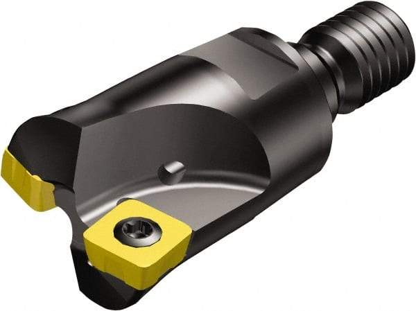 Sandvik Coromant - 3 Inserts, 0.8228" Cutter Diam, 0.0472" Max Depth of Cut, Indexable High-Feed Face Mill - R210..Txx Toolholder, R210-090412M- Inserts, Series CoroMill 210 - Americas Industrial Supply