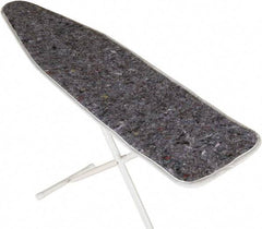 Ability One - 4.5' Long x 1' Wide Cotton Ironing Board Pad - Gray, Grommet - Americas Industrial Supply