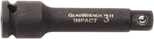 GearWrench - 3/8" Drive Impact Socket Extension - 3" OAL, Black Finish - Americas Industrial Supply