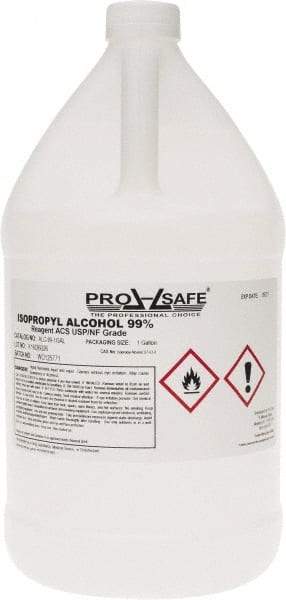 PRO-SAFE - 1 Gallon Isopropyl Alcohol Liquid - Comes in Bottle, 99% Isopropyl Alcohol - Americas Industrial Supply