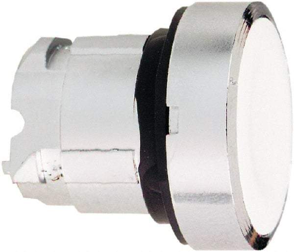 Schneider Electric - 22mm Mount Hole, Flush, Pushbutton Switch Only - Round, White Pushbutton, Maintained (MA) - Americas Industrial Supply