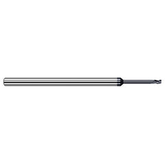 Variable Helix End Mills for Medium Alloy Steels - 0.0620″ (1/16″) Cutter Diameter × 0.0100″ Radius × 0.0930″ (3/32″) Length of Cut × 0.7500″ (3/4″) Reach Carbide Corner Radius End Mill for Medium Alloy Steels, 3 Flutes, AlTiN Coated