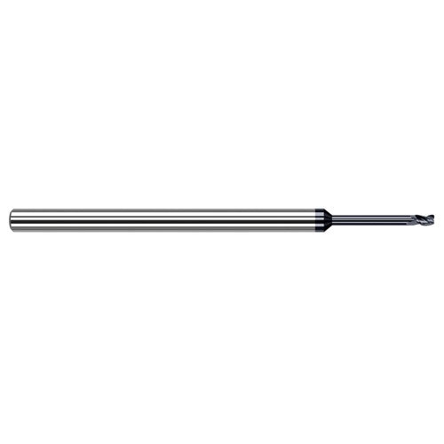 Variable Helix End Mills for Medium Alloy Steels - 1.500mm Cutter Diameter × 0.200mm Radius × 2.200mm Length of Cut × 24.000mm Reach Carbide Corner Radius End Mill for Medium Alloy Steels, 3 Flutes, AlTiN Coated