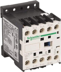 Schneider Electric - 3 Pole, 110 Coil VAC at 50/60 Hz, 6 Amp at 440 VAC, Nonreversible IEC Contactor - BS 5424, CSA, IEC 60947, NF C 63-110, RoHS Compliant, UL Listed, VDE 0660 - Americas Industrial Supply