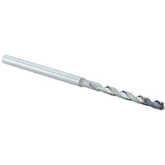 Walter-Titex - 2.4mm, 140° Point, Solid Carbide Micro Drill Bit - 67mm OAL, 28mm Flute Length, 3mm Shank Diam, Series A6489AMP - Americas Industrial Supply