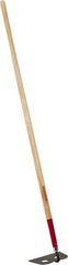 Razor-Back - 6" High x 10" Wide Square Steel Hoe - 66" Long Wood Straight Handle - Americas Industrial Supply