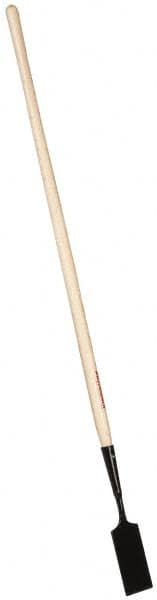 Razor-Back - 3-3/4 Inch Wide Blade x 6 Inch High Blade Sidewalk and Ice Scraper - 48 Inch Long Ash, Straight Handle - Americas Industrial Supply