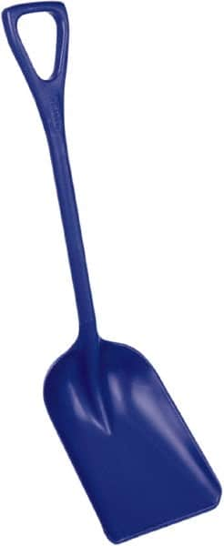 Remco - 14" High x 11" Wide Square Plastic Shovel - 38" Long Plastic D-Grip Handle - Americas Industrial Supply