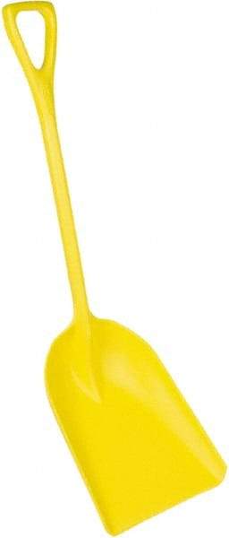 Remco - 17" High x 14" Wide Square Plastic Shovel - 42" Long Plastic D-Grip Handle - Americas Industrial Supply