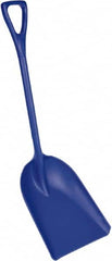 Remco - 17" High x 14" Wide Square Plastic Shovel - 42" Long Plastic D-Grip Handle - Americas Industrial Supply