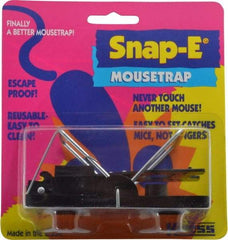 Made in USA - Snap Trap for Use on Mice - 3-7/8 Inch Long x 1-7/8 Inch Wide x 2-3/8 Inch High, Polystyrene and Steel - Americas Industrial Supply