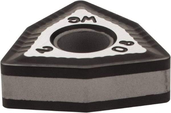 Iscar - WNMG432 WG Grade IC5005 Carbide Turning Insert - TiCN/Al2O3/TiN Finish, 80° Trigon, 1/2" Inscr Circle, 3/16" Thick, 1/32" Corner Radius - Americas Industrial Supply