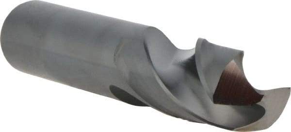 Guhring - 20.5mm 118° Spiral Flute High Speed Steel Screw Machine Drill Bit - Oxide Finish, Right Hand Cut, 68mm Flute Length, 136mm OAL, Standard Point, Straight Shank - Americas Industrial Supply