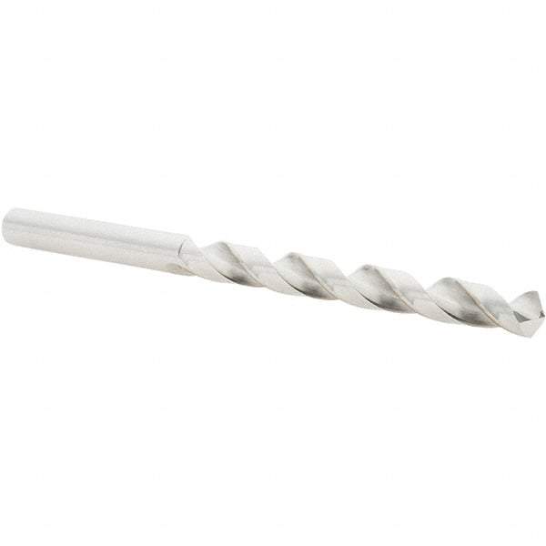 Guhring - 19/64" 118° Cobalt Jobber Drill - Bright Finish, Right Hand Cut, Spiral Flute, Straight Shank, 117mm OAL, Four Facet, Split Point - Americas Industrial Supply