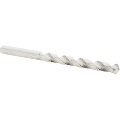 Guhring - 19/64" 118° Cobalt Jobber Drill - Bright Finish, Right Hand Cut, Spiral Flute, Straight Shank, 117mm OAL, Four Facet, Split Point - Americas Industrial Supply