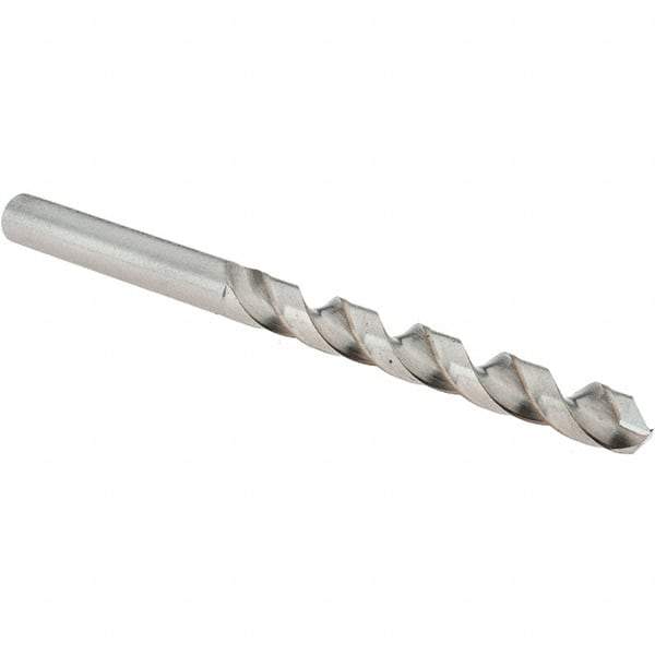 Guhring - Letter F 118° Cobalt Jobber Drill - Bright Finish, Right Hand Cut, Spiral Flute, Straight Shank, 101mm OAL, Four Facet, Split Point - Americas Industrial Supply