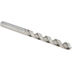 Guhring - Letter F 118° Cobalt Jobber Drill - Bright Finish, Right Hand Cut, Spiral Flute, Straight Shank, 101mm OAL, Four Facet, Split Point - Americas Industrial Supply
