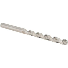 Guhring - 7/32" 118° Cobalt Jobber Drill - Bright Finish, Right Hand Cut, Spiral Flute, Straight Shank, 93mm OAL, Four Facet, Split Point - Americas Industrial Supply