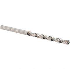 Guhring - 5/32" 118° Cobalt Jobber Drill - Bright Finish, Right Hand Cut, Spiral Flute, Straight Shank, 75mm OAL, Four Facet, Split Point - Americas Industrial Supply
