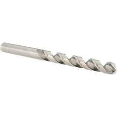 Guhring - Letter P 118° Cobalt Jobber Drill - Bright Finish, Right Hand Cut, Spiral Flute, Straight Shank, 117mm OAL, Four Facet, Split Point - Americas Industrial Supply