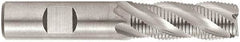 Niagara Cutter - 1" Diam, Fine Pitch, 2" LOC, 5 Flute Cobalt Corner Chamfer Roughing End Mill - TiCN Finish, 4-1/2" OAL, 1" Shank Diam, Single End, Centercutting, 35° Helix - Americas Industrial Supply