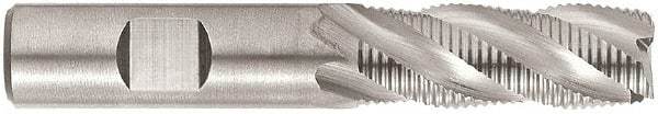 Niagara Cutter - 3/4" Diam, Fine Pitch, 3" LOC, 4 Flute Cobalt Corner Chamfer Roughing End Mill - TiCN Finish, 5-1/4" OAL, 3/4" Shank Diam, Single End, Centercutting, 35° Helix - Americas Industrial Supply