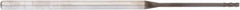 Niagara Cutter - 1/8", 4 Flute, Single End, Solid Carbide, 0.03" Corner Radius End Mill - 3" OAL, 30° Helix, Right Hand Flute, 3/4" LOC, Right Hand Cut, 1-1/2" Extended Reach - Americas Industrial Supply