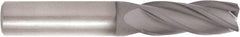 Niagara Cutter - 1/4", 4 Flute, Single End, Solid Carbide, 0.03" Corner Radius End Mill - 4" OAL, 30° Helix, Right Hand Flute, 1-3/8" LOC, Right Hand Cut - Americas Industrial Supply