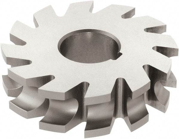 Keo - 1/16" Radius, 1/8" Circle Diam, 2-1/4" Cutter Diam, 1/4" Cutting Width, Arbor Connection, Concave Radius Cutter - High Speed Steel, TiN Finish, Form Relieved, 16 Teeth - Americas Industrial Supply