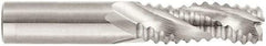 Niagara Cutter - 3/4" Diam, Coarse Pitch, 1" LOC, 3 Flute Solid Carbide 45° Corner Chamfer Roughing End Mill - Uncoated, 3" OAL, 3/4" Shank Diam, Single End, Centercutting, 30° Helix - Americas Industrial Supply