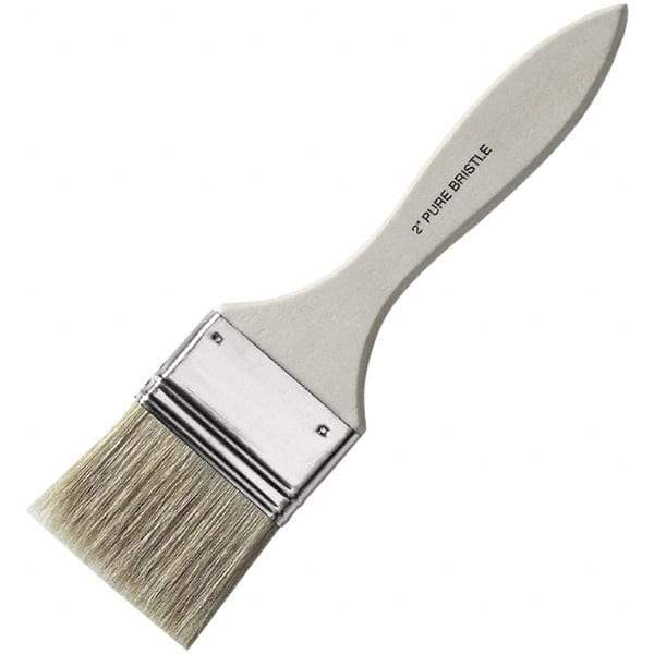 Value Collection - 2" Hog Chip Brush - 1-1/2" Bristle Length, Wood Handle - Americas Industrial Supply