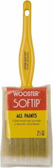 Wooster Brush - 2-1/2" Synthetic General Purpose Paint Brush - 2-7/16" Bristle Length, Plastic Handle - Americas Industrial Supply