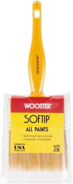 Wooster Brush - 3" Synthetic General Purpose Paint Brush - 2-11/16" Bristle Length, Plastic Handle - Americas Industrial Supply