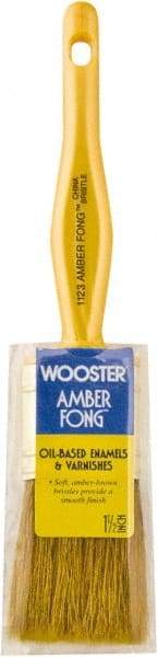 Wooster Brush - 1-1/2" Hog General Purpose Paint Brush - 2-3/16" Bristle Length, Plastic Handle - Americas Industrial Supply