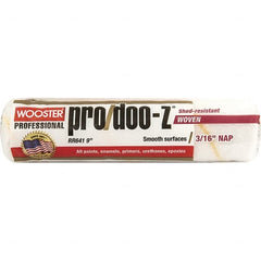 Wooster Brush - 3/16" Nap, 9" Wide Paint General Purpose Roller Cover - Smooth Texture, Fabric - Americas Industrial Supply