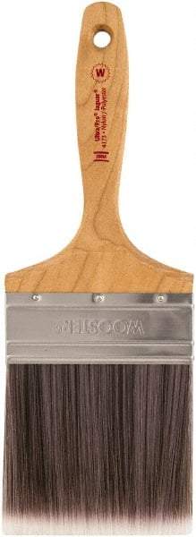 Wooster Brush - 4" Synthetic Wall Brush - 3-15/16" Bristle Length, Maple Handle - Americas Industrial Supply