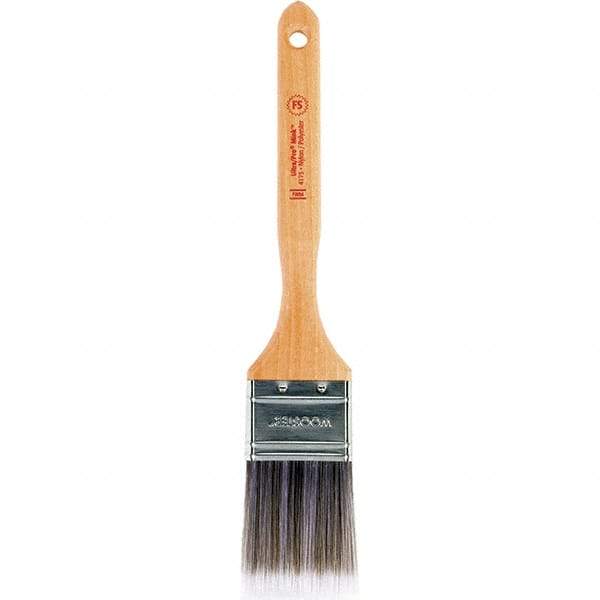 Wooster Brush - 2" Flat Synthetic Sash Brush - 2-11/16" Bristle Length, Maple Handle - Americas Industrial Supply