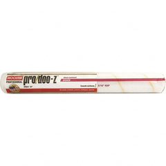 Wooster Brush - 3/16" Nap, 18" Wide Paint General Purpose Roller Cover - Smooth Texture, Fabric - Americas Industrial Supply