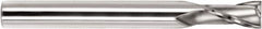 SGS - 12mm, 30mm LOC, 12mm Shank Diam, 110mm OAL, 2 Flute, Solid Carbide Square End Mill - Single End, TiN Finish, Spiral Flute, 30° Helix, Centercutting, Right Hand Cut, Right Hand Flute, Series 59M - Americas Industrial Supply