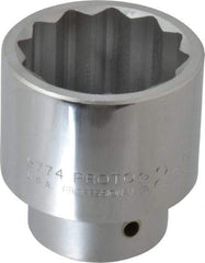 Proto - 2-5/16", 1" Drive, Standard Hand Socket - 12 Points, 3-17/64" OAL, Alloy Steel, Satin Finish - Americas Industrial Supply