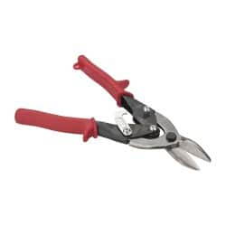 Paramount - 1-1/4" Length of Cut, Left Pattern Aviation Snip - 9-3/4" OAL, Steel Handle, 4047 Molybenum Alloy Steel Blade, 18 AWG Steel Capacity - Americas Industrial Supply