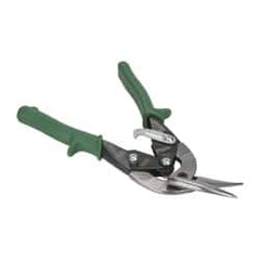 Paramount - 1-1/4" Length of Cut, Right Pattern Offset Aviation Snip - 9-3/4" OAL, Steel Handle, 4047 Molybenum Alloy Steel Blade, 18 AWG Steel Capacity - Americas Industrial Supply