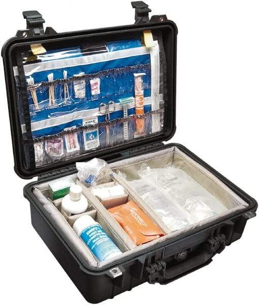 Pelican Products, Inc. - 14-1/16" Wide x 6-15/16" High, Clamshell Hard Case - Black, Polypropylene - Americas Industrial Supply