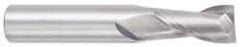 OSG - 3/4", 1-1/2" LOC, 3/4" Shank Diam, 4" OAL, 2 Flute, Solid Carbide Square End Mill - Single End, TiCN Finish, Spiral Flute, 30° Helix, Centercutting, Right Hand Cut, Right Hand Flute, Series 402 - Americas Industrial Supply