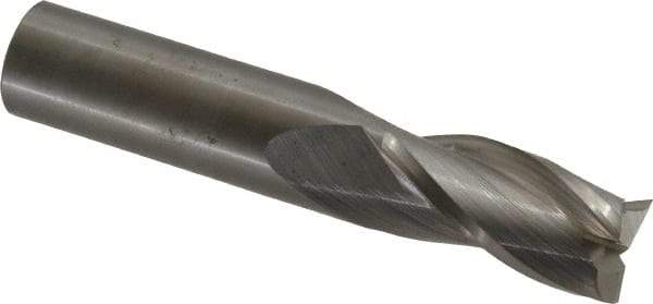 OSG - 3/4", 1-1/2" LOC, 3/4" Shank Diam, 4" OAL, 3 Flute, Solid Carbide Square End Mill - Single End, Uncoated, Spiral Flute, 30° Helix, Centercutting, Right Hand Cut, Right Hand Flute, Series 403 - Americas Industrial Supply