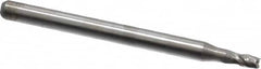 OSG - 2mm, 4mm LOC, 3mm Shank Diam, 39mm OAL, 4 Flute, Solid Carbide Square End Mill - Single End, Uncoated, Spiral Flute, 30° Helix, Centercutting, Right Hand Cut, Right Hand Flute, Series 414 - Americas Industrial Supply