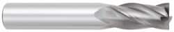 OSG - 25mm, 38mm LOC, 25mm Shank Diam, 102mm OAL, 4 Flute, Solid Carbide Square End Mill - Americas Industrial Supply