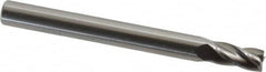 OSG - 4.5mm, 9mm LOC, 5mm Shank Diam, 51mm OAL, 4 Flute, Solid Carbide Square End Mill - Single End, Uncoated, Spiral Flute, 30° Helix, Centercutting, Right Hand Cut, Right Hand Flute, Series 414 - Americas Industrial Supply